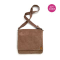 POSTINO Taupe Suede / Courier bag