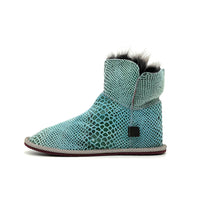 PATIQ SNAKE PRINT TURQUOISE / Limited edition slippers