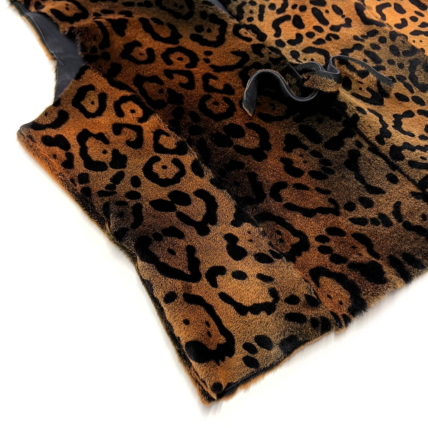 TAIGA Sheepskin Waistcoat - Copper + Black Animal Print / Variegated Copper