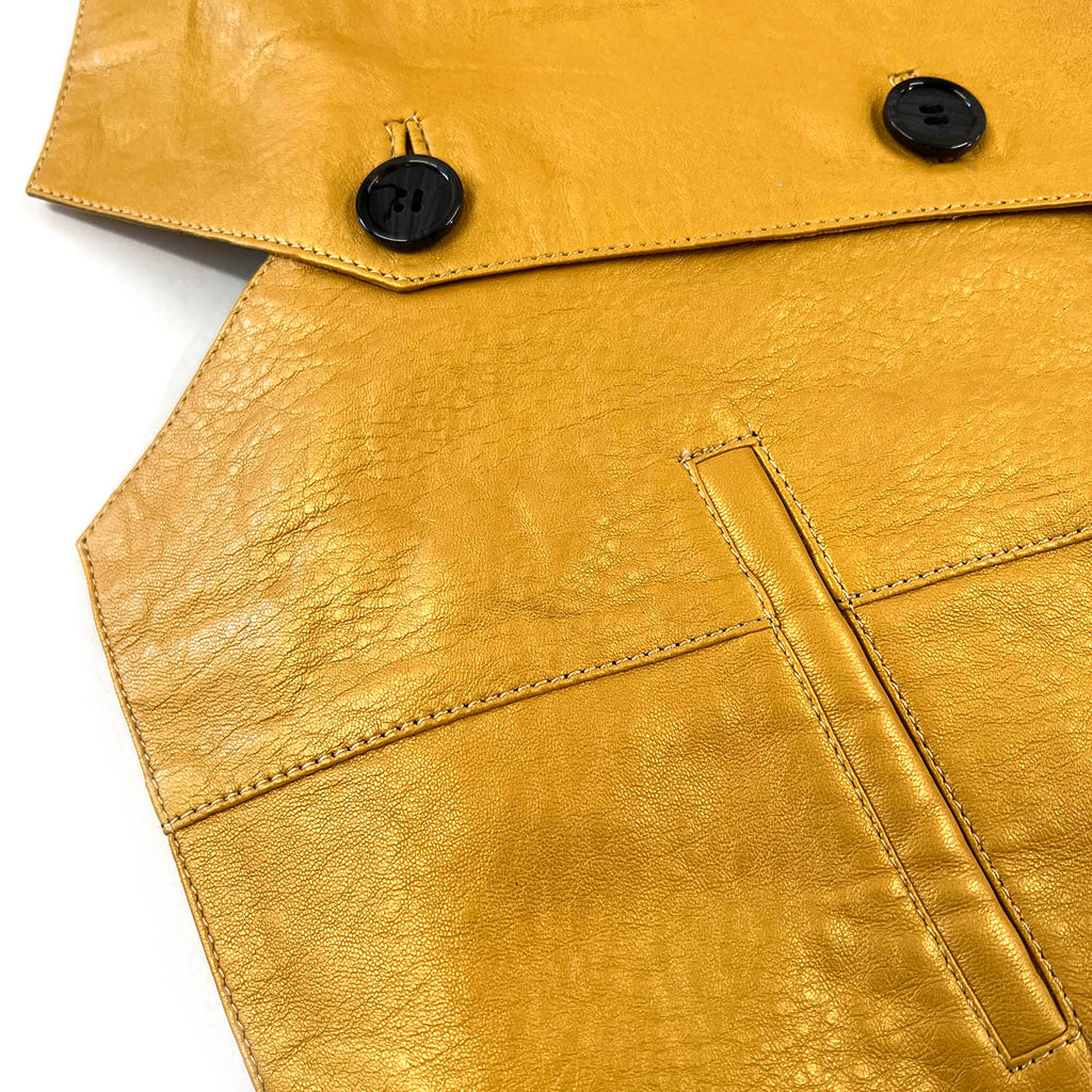 JEPKE Leather Waistcoat / Yellow Gold