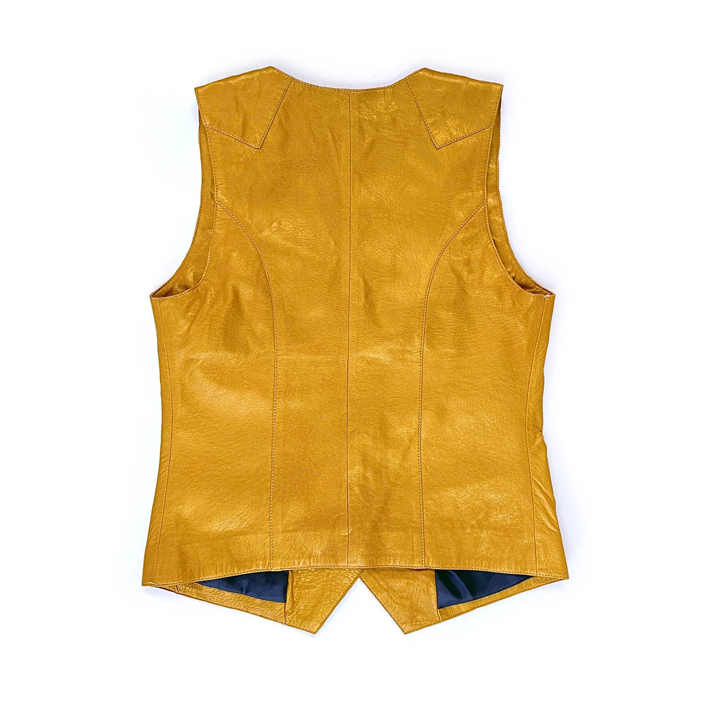 JEPKE Leather Waistcoat / Yellow Gold