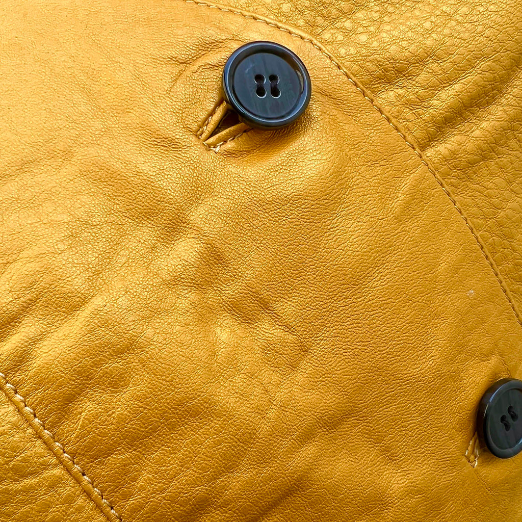JEPKE Leather Waistcoat / Yellow Gold