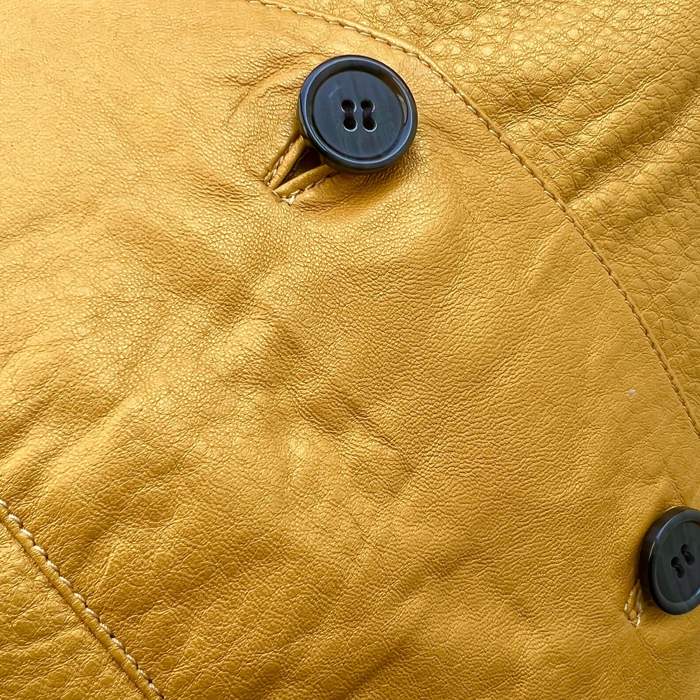 JEPKE Leather Waistcoat / Yellow Gold