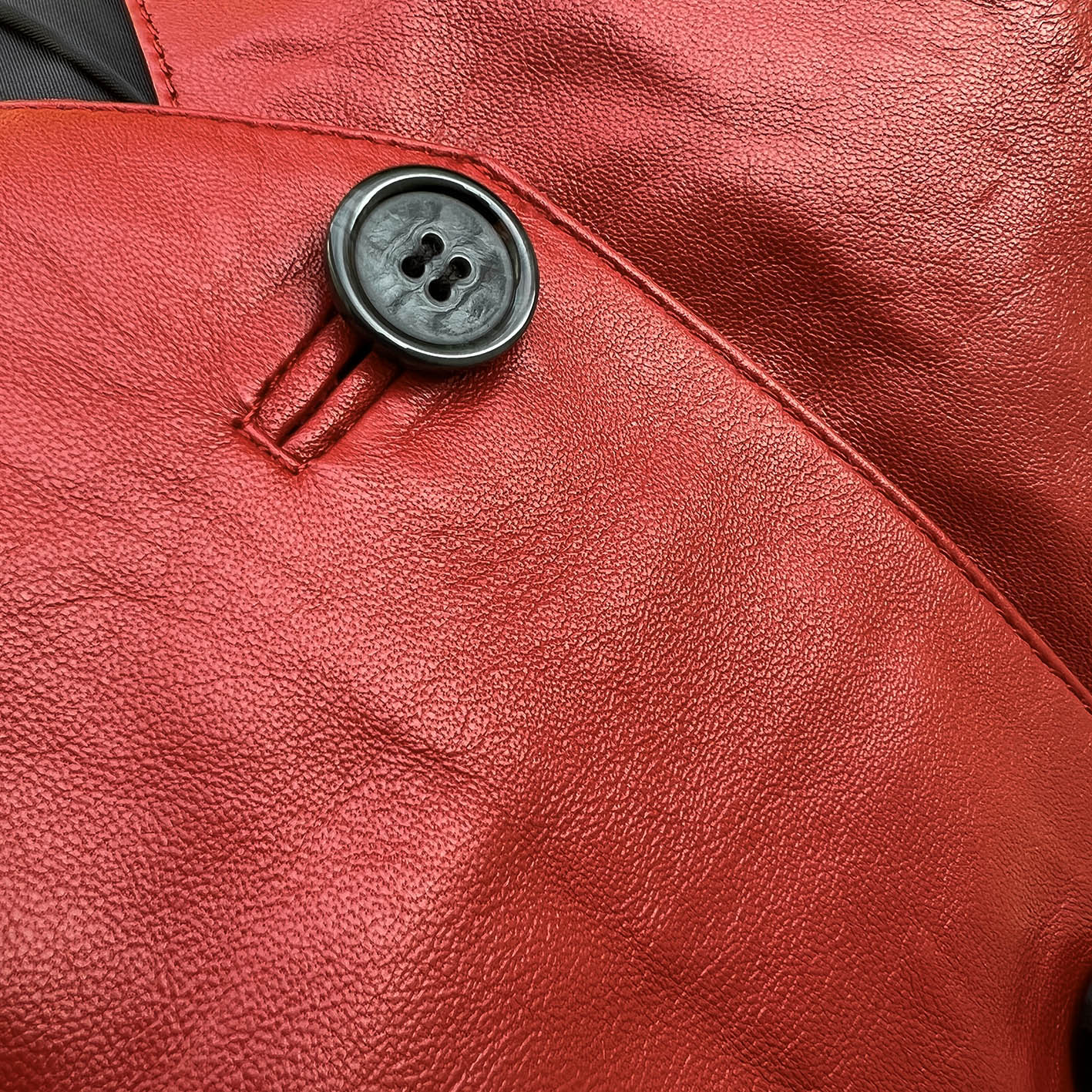 JEPKE Leather Waistcoat / Deep Red
