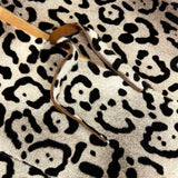 TAIGA Sheepskin Waistcoat - Cappuccino + Black Animal Print / Natural