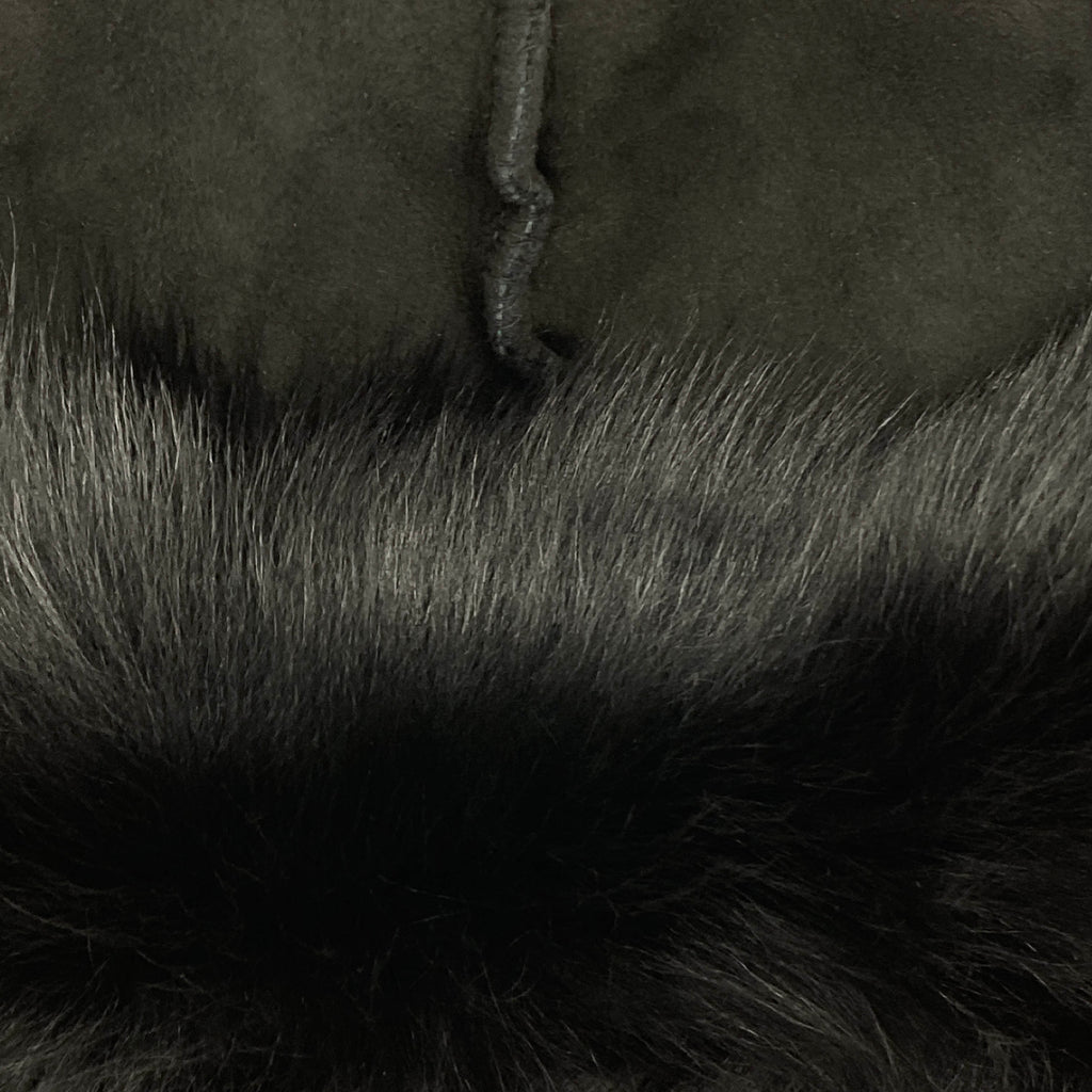 TOSCANA SHEEPSKIN HAT / BLACK