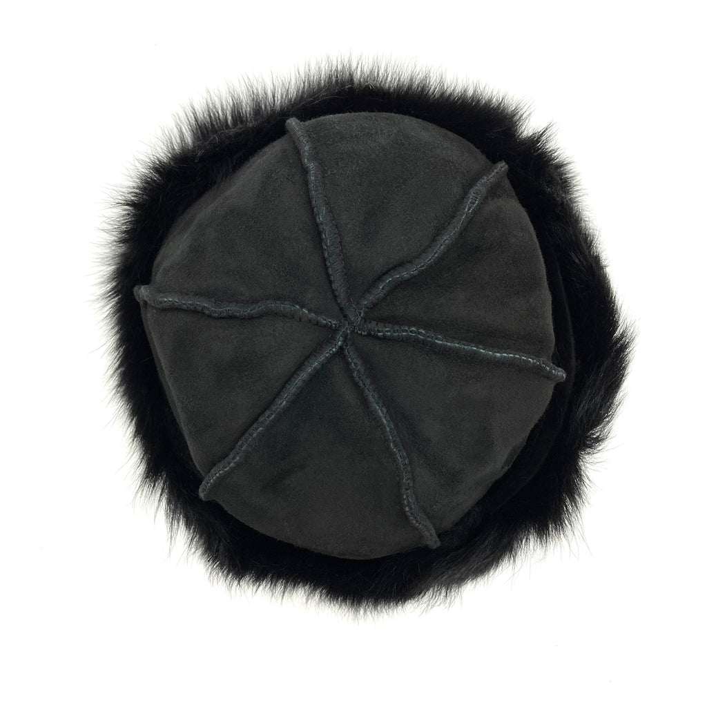 TOSCANA SHEEPSKIN HAT / BLACK