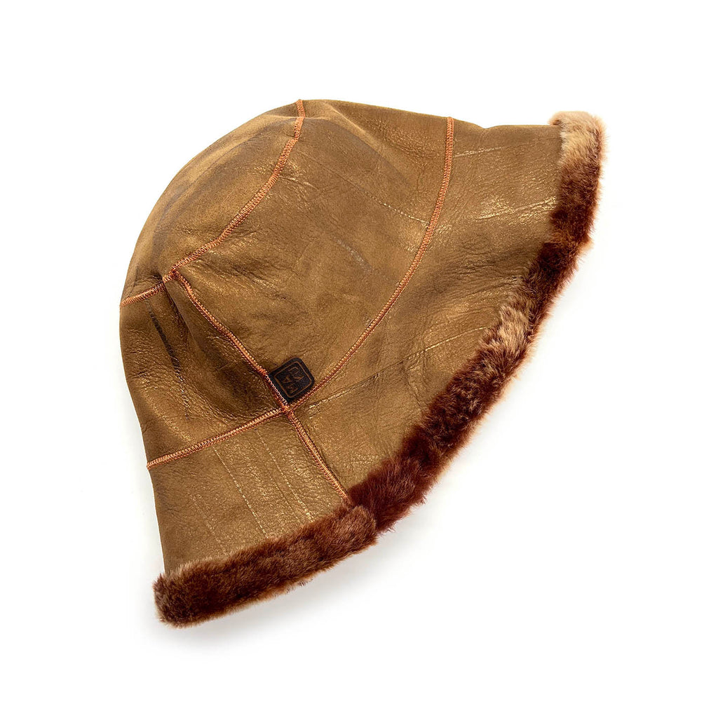 REVERSIBLE HAT / GOLD TAN + HONEY