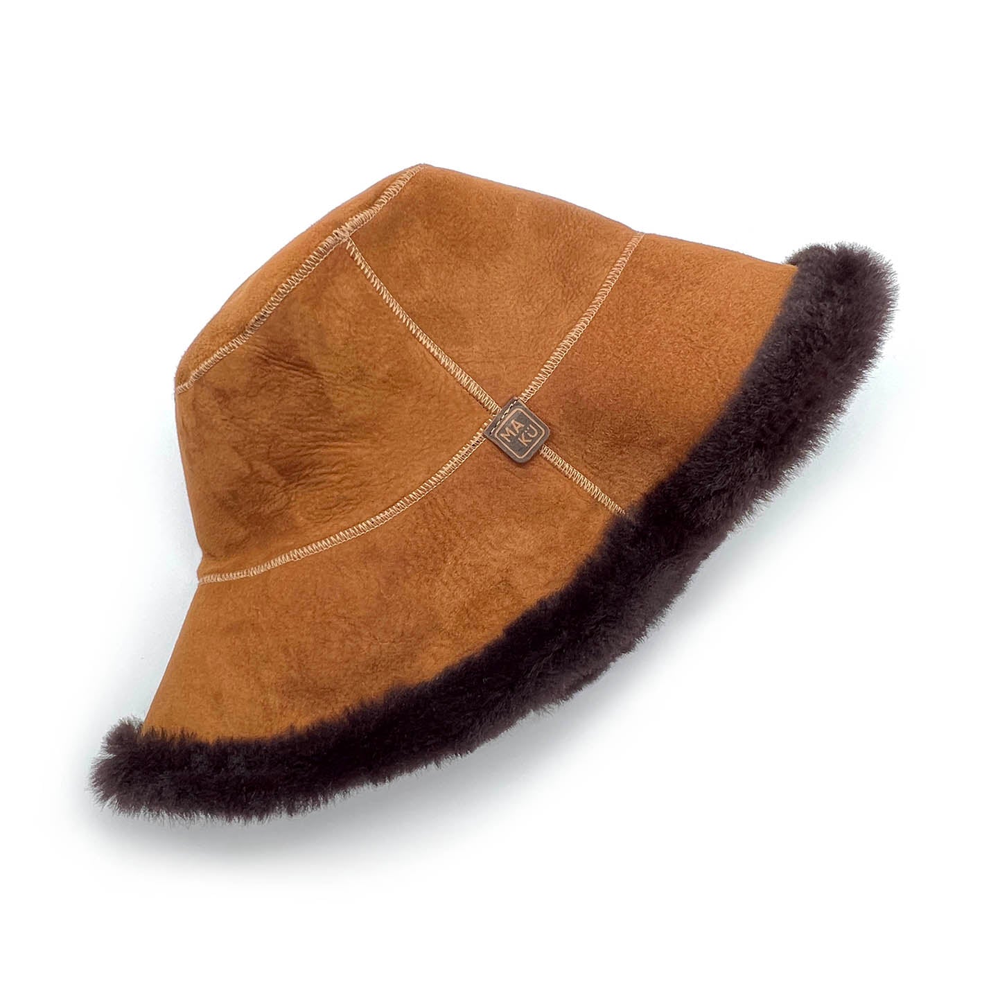 REVERSIBLE HAT / TAN + CHESTNUT