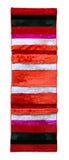 STRIPE RUNNER/THROW / ORANGE + RED + NATURAL