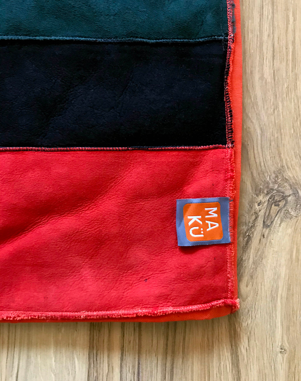 STRIPE RUNNER/THROW / ORANGE + RED + NATURAL