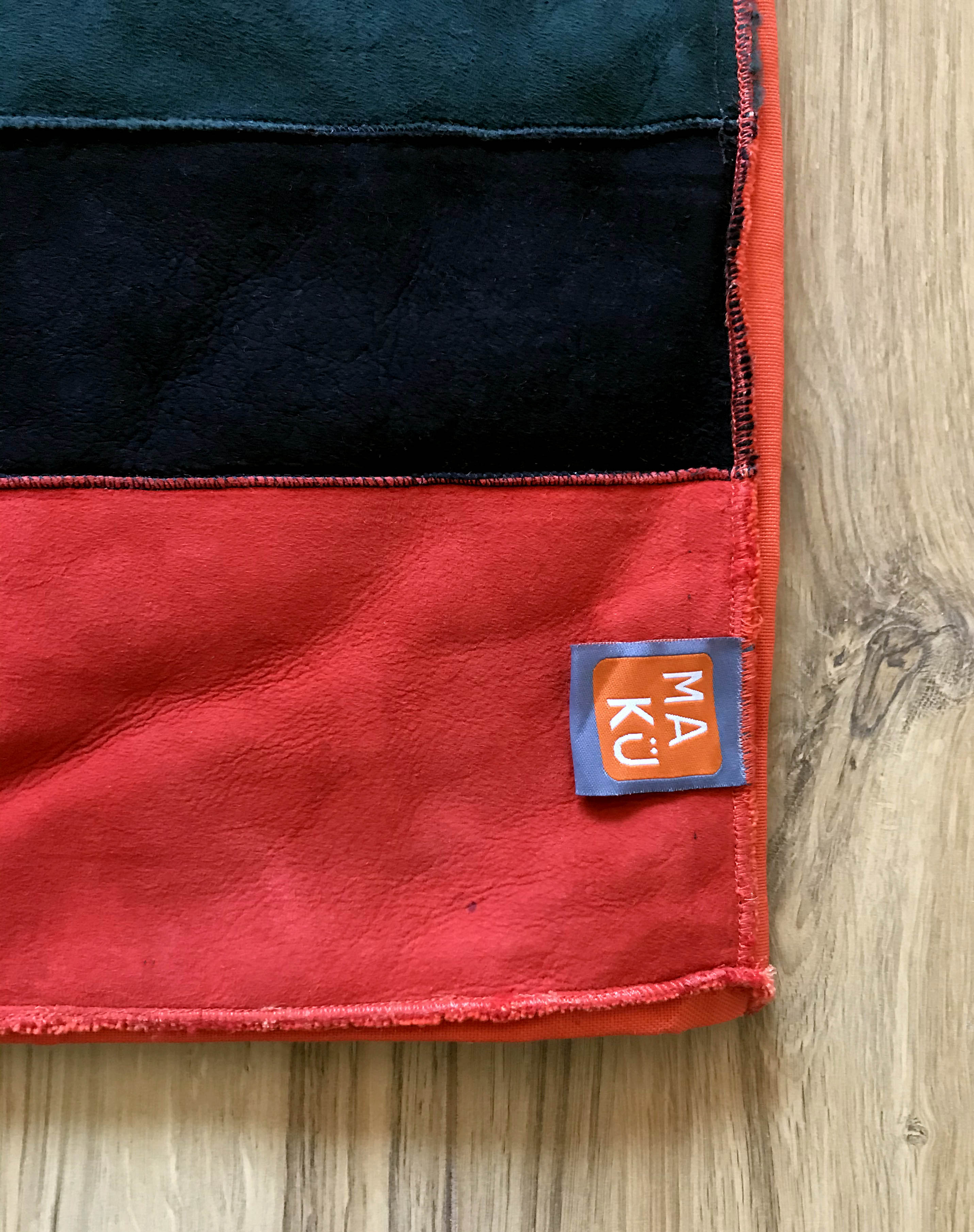STRIPE RUNNER/THROW / ORANGE + RED + NATURAL