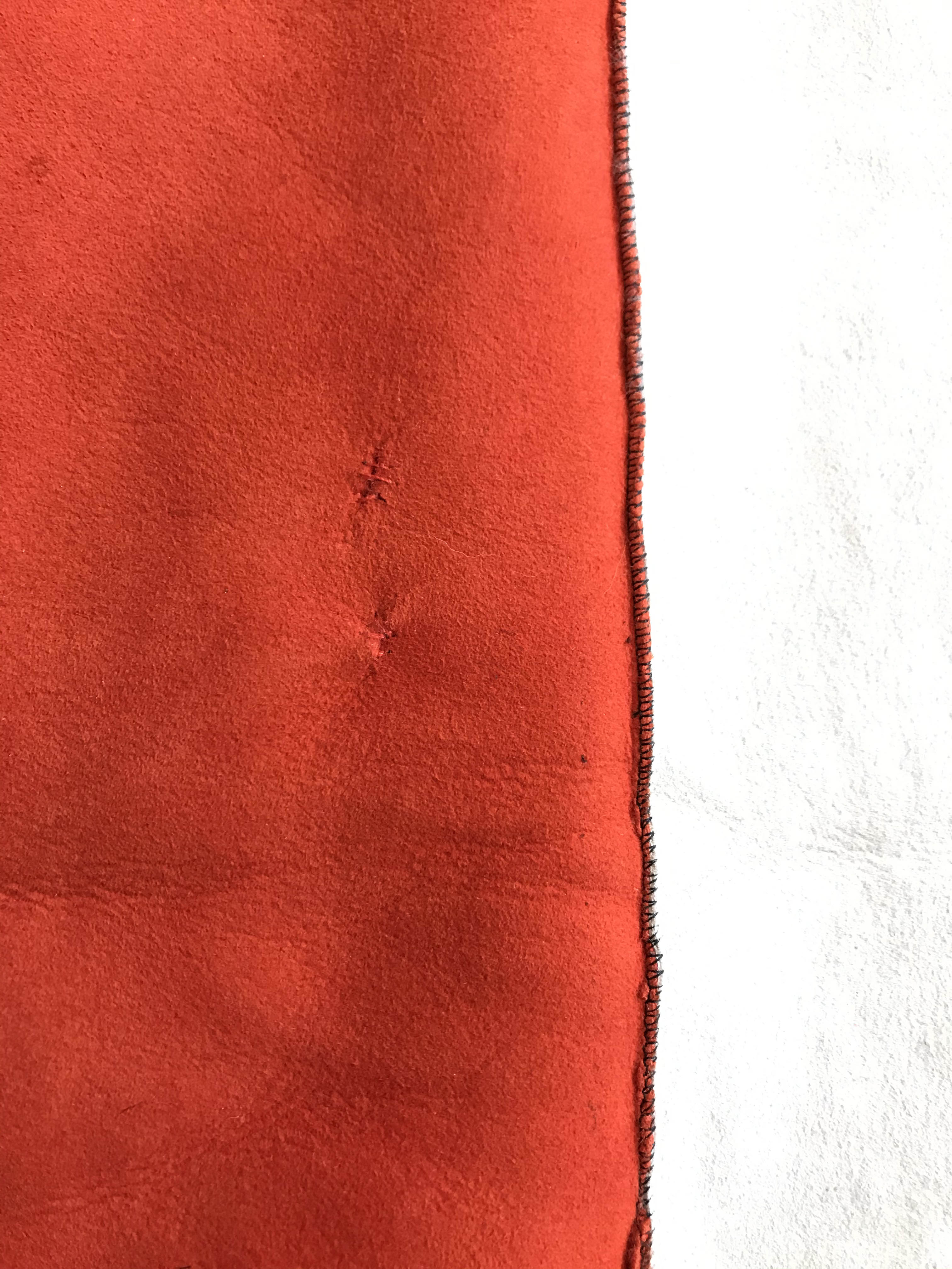STRIPE RUNNER/THROW / ORANGE + RED + NATURAL