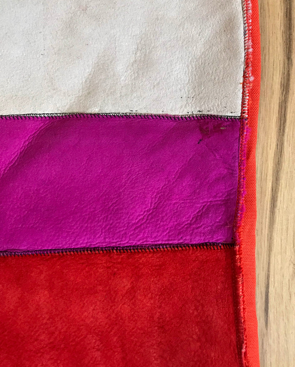 STRIPE RUNNER/THROW / ORANGE + RED + NATURAL
