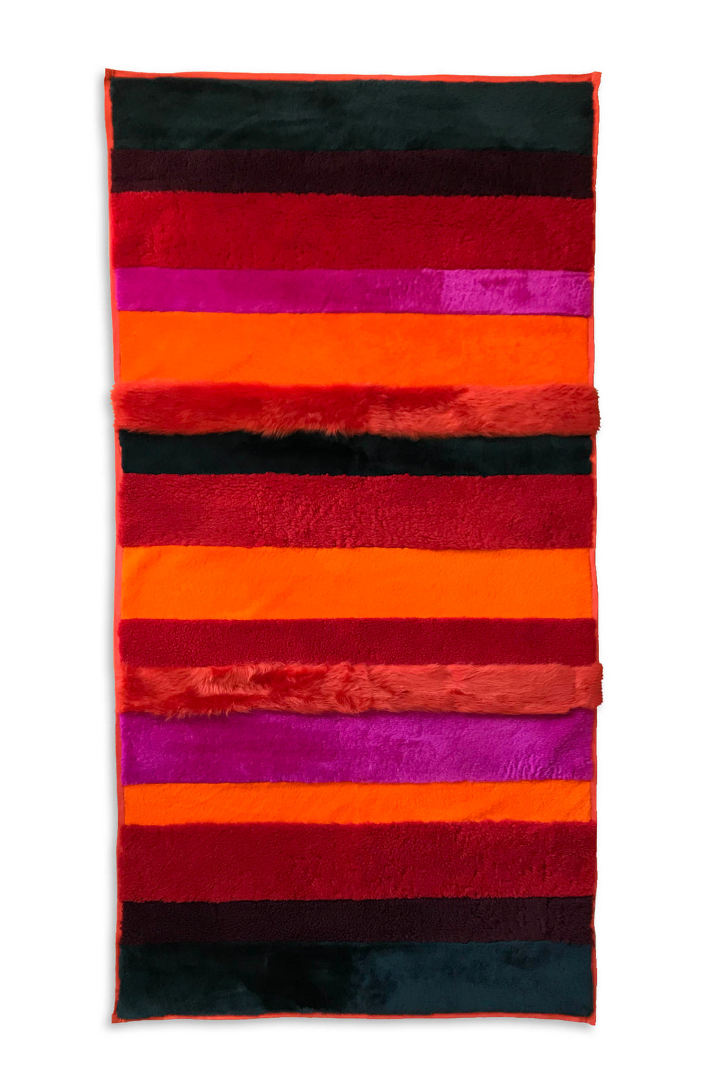STRIPE THROW / REDS + ORANGES + PINKS