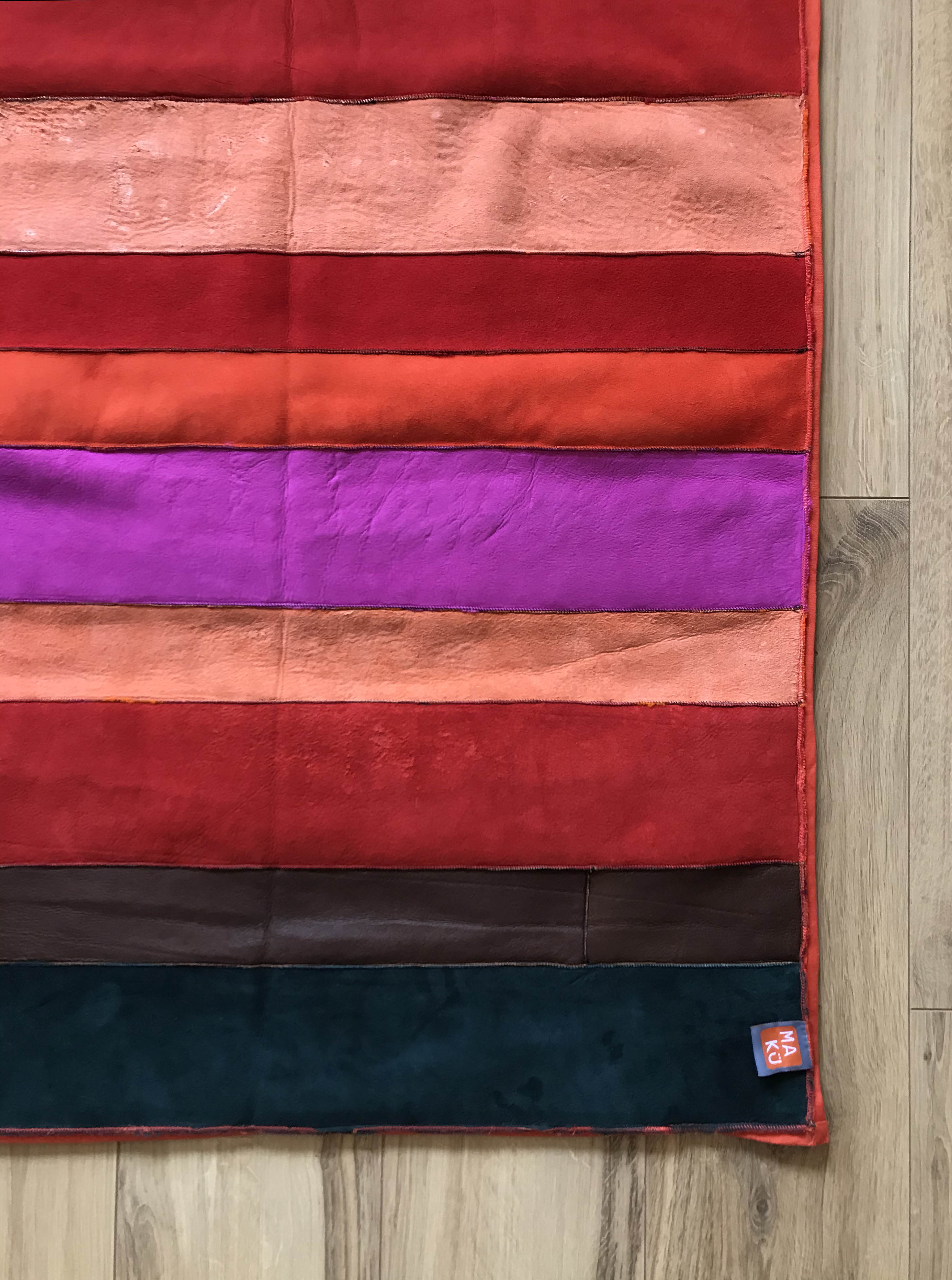 STRIPE THROW / REDS + ORANGES + PINKS