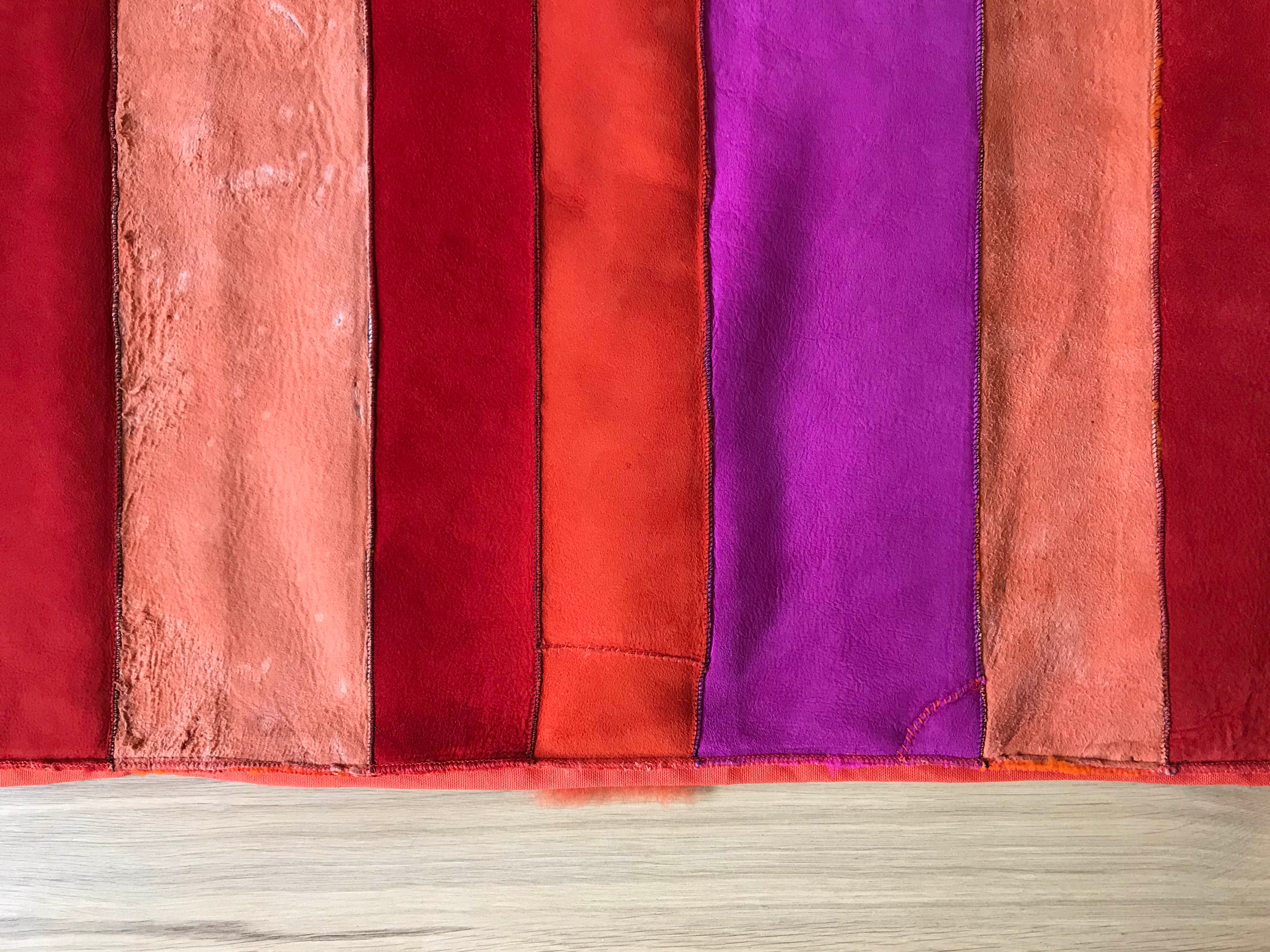 STRIPE THROW / REDS + ORANGES + PINKS