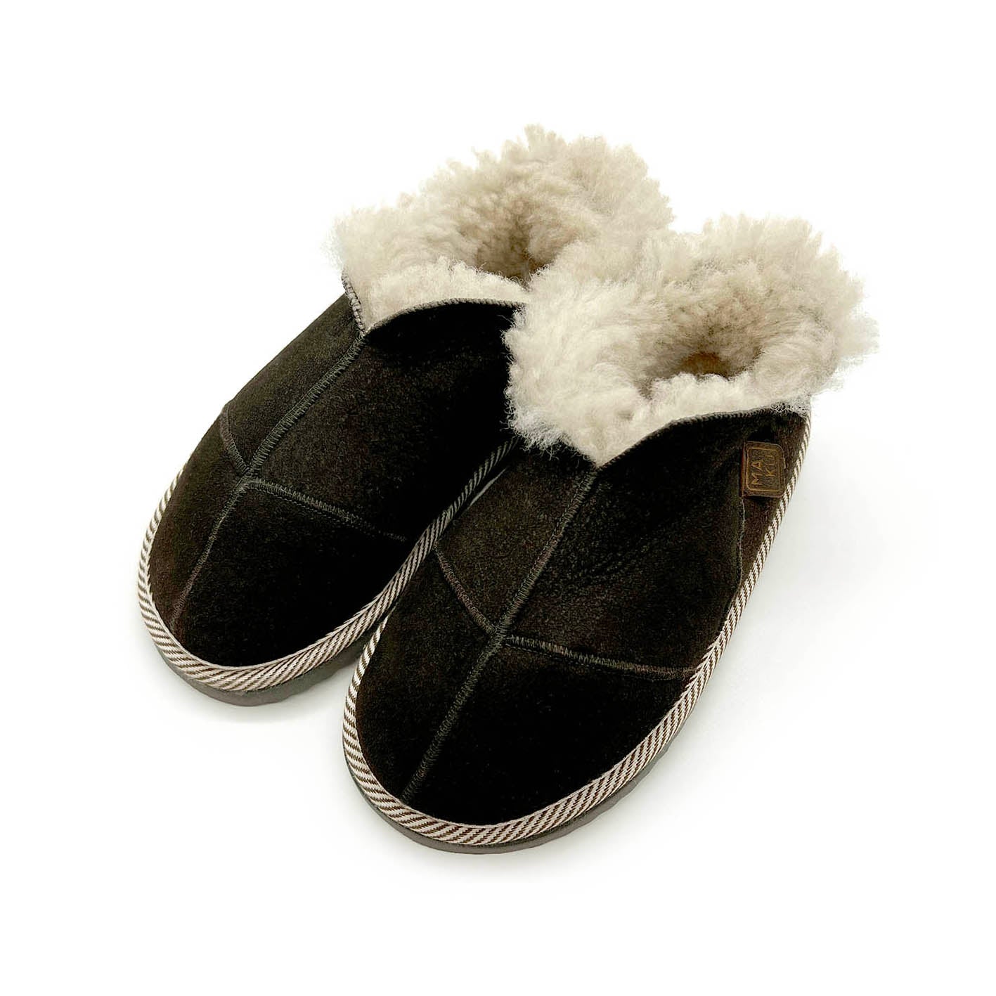 MERDANA SLATE SUEDE / Sheepskin slippers