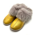 PATIQ YELLOW GOLD / Sheepskin slippers
