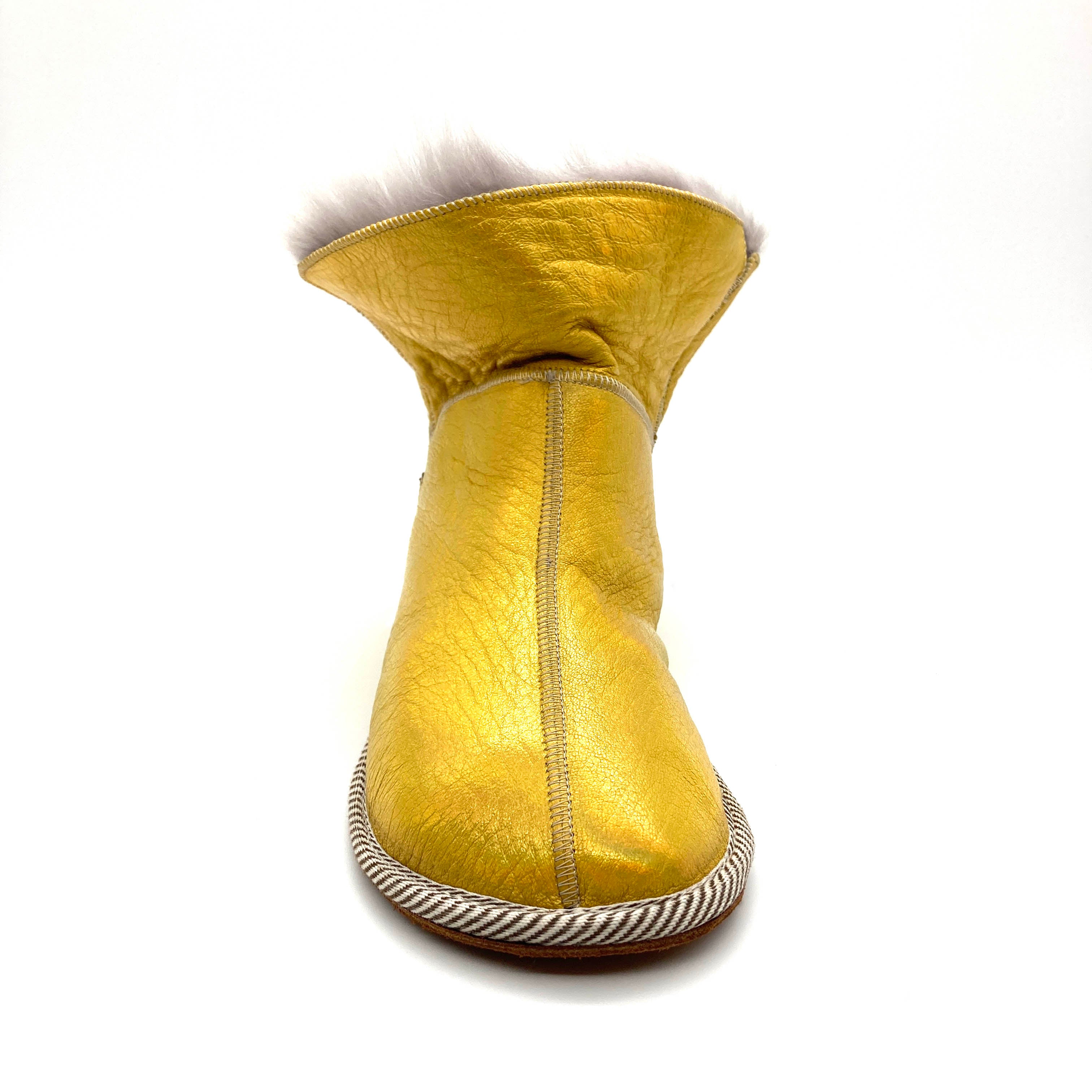 PATIQ YELLOW GOLD / Sheepskin slippers