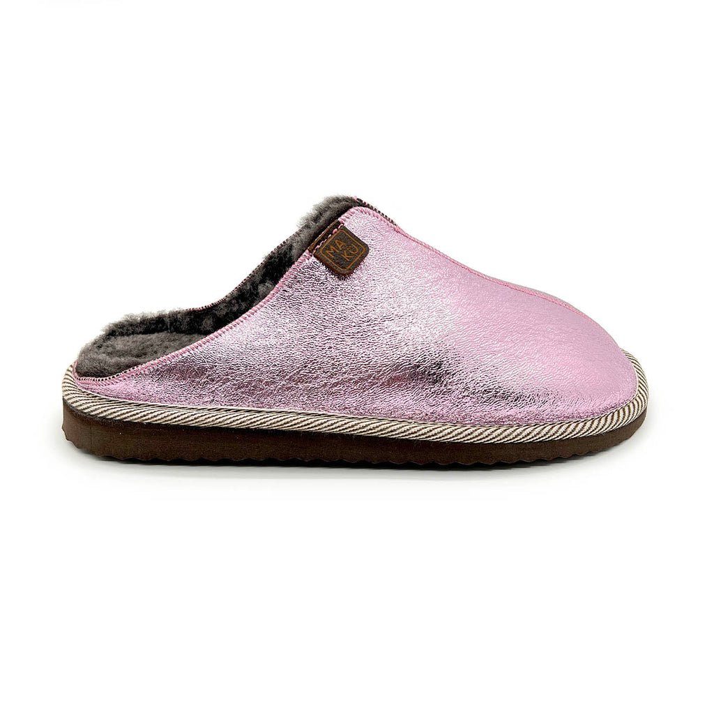 POLIN NEW METALLIC CANDYFLOSS / Sheepskin slippers