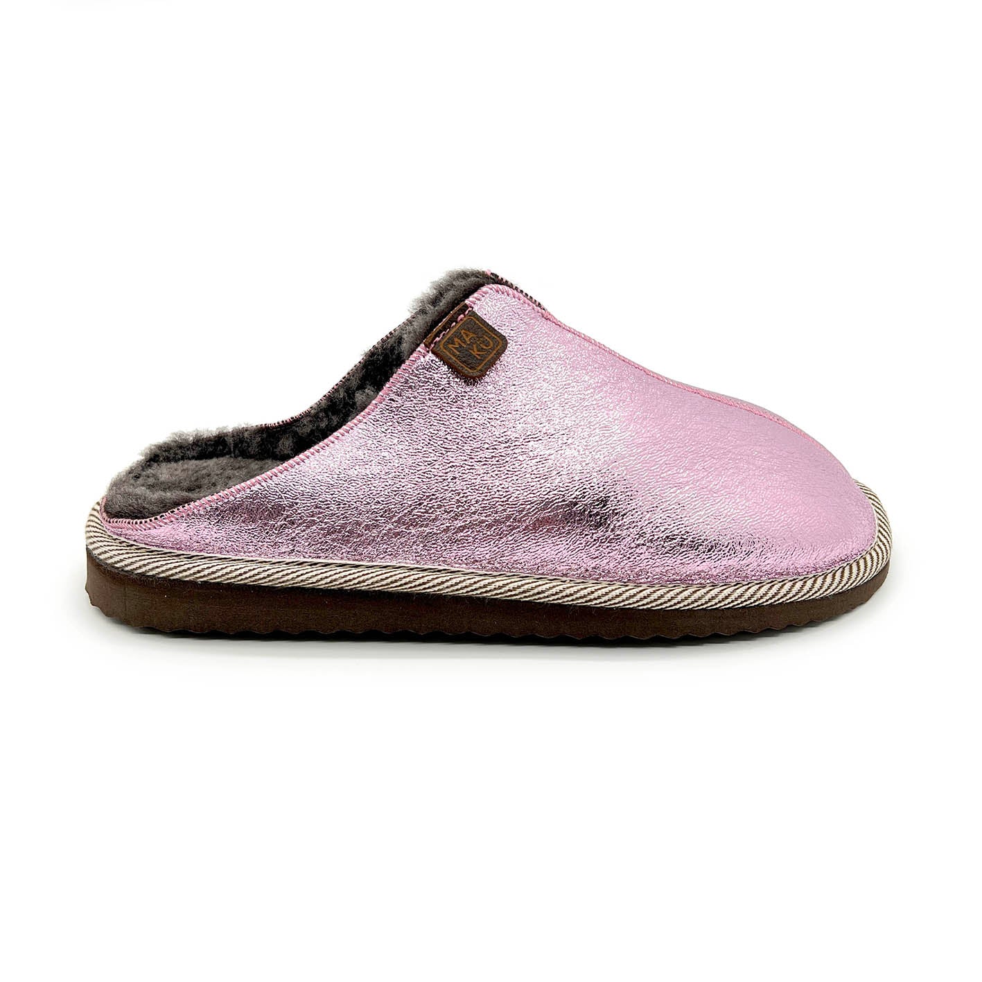 POLIN NEW METALLIC CANDYFLOSS / Sheepskin slippers