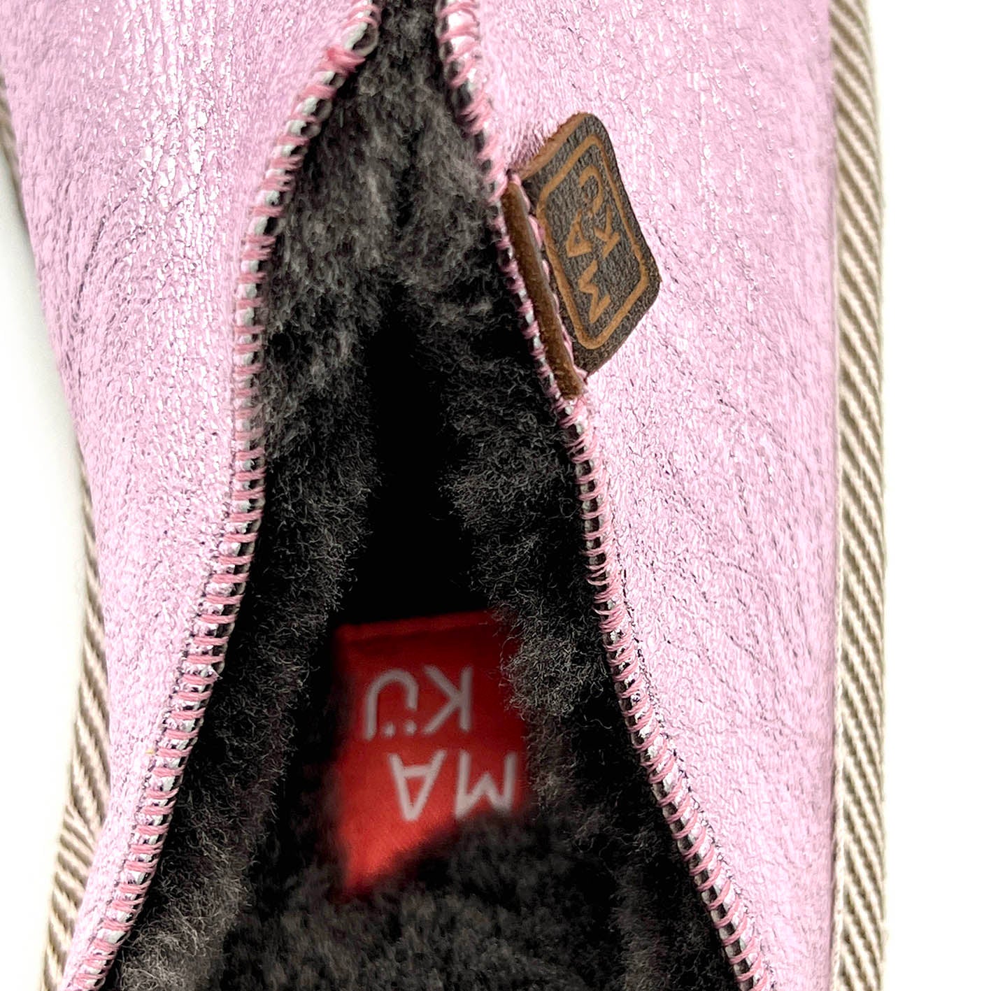 POLIN NEW METALLIC CANDYFLOSS / Sheepskin slippers