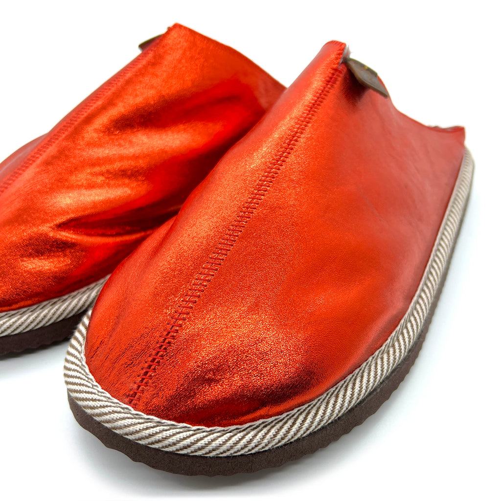POLIN RUBY GLEAM / Sheepskin slippers