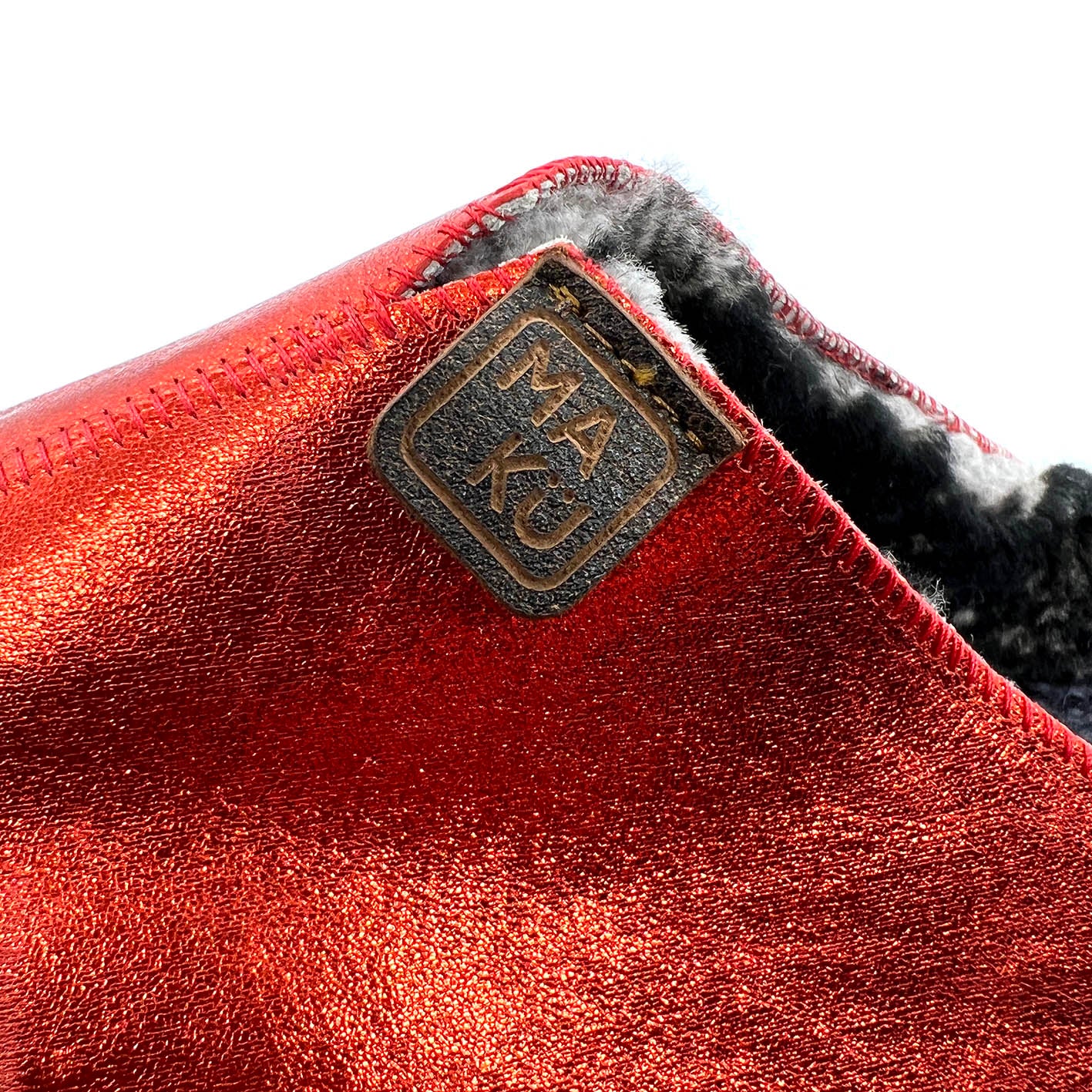 POLIN RUBY GLEAM / Sheepskin slippers